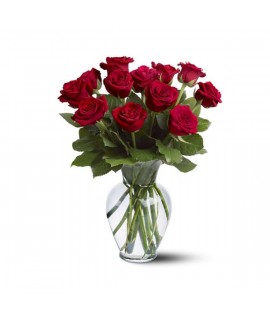 Douze roses rouges